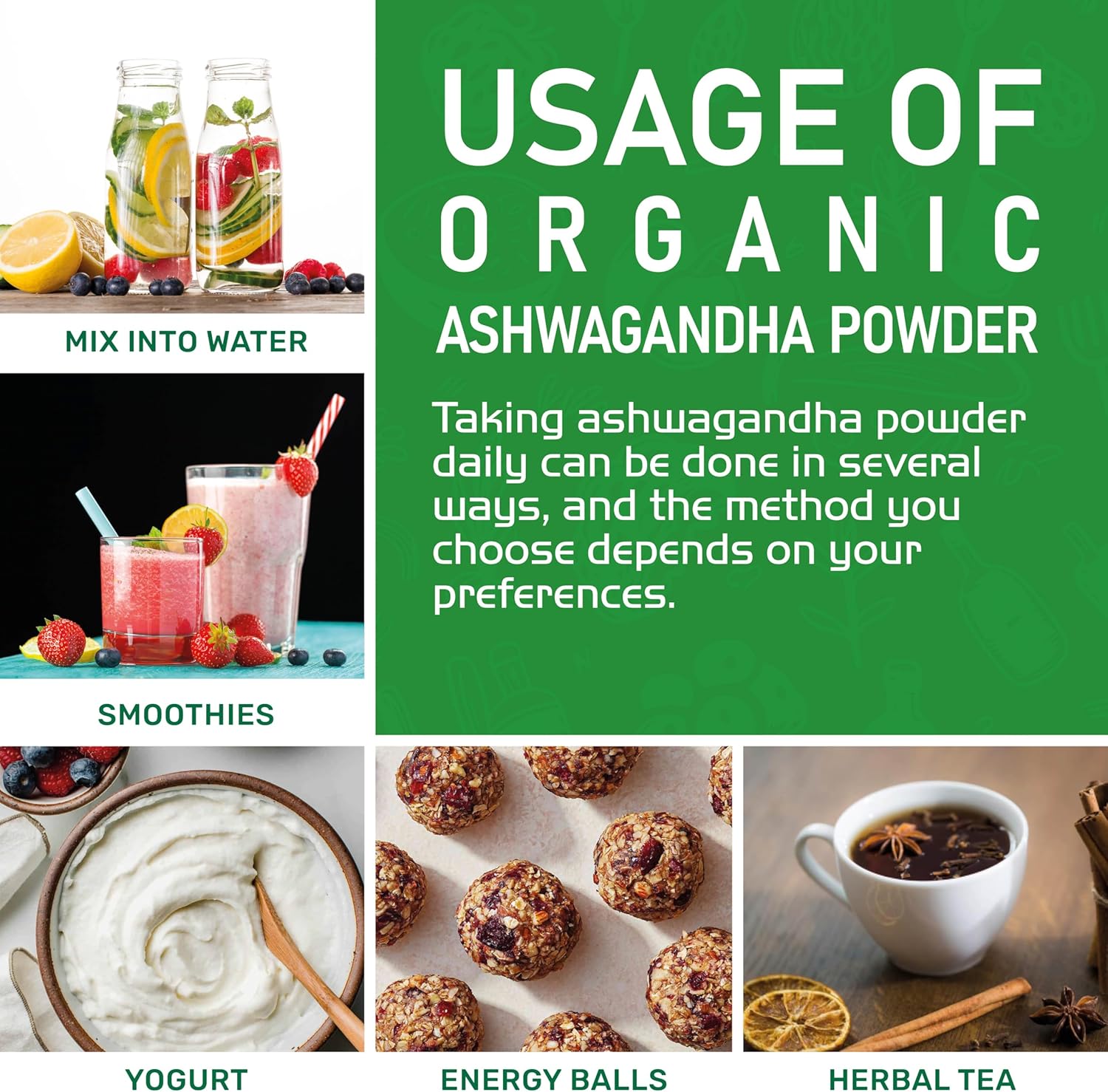 Ashwagandha Root Powder 1.25 lb Raw Pure Non-GMO a7