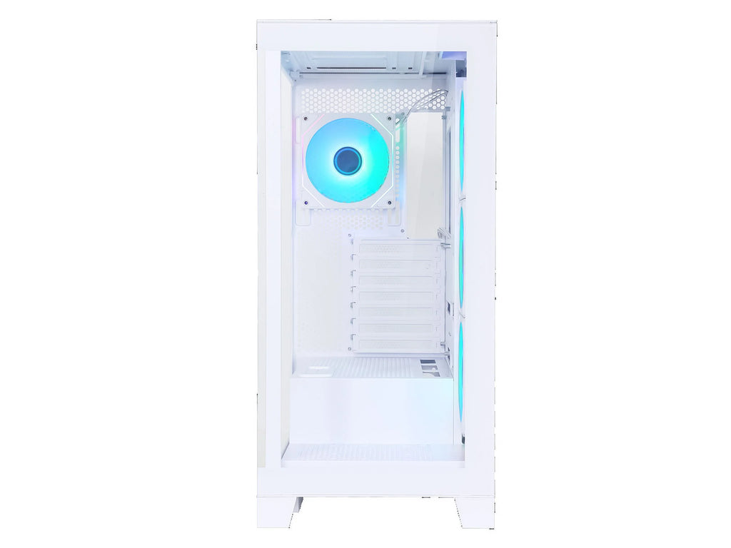 Sama Neview 2351 White Dual USB3.0 Type C Tempered Glass ATX Mid Tower Gaming Computer Case W792597