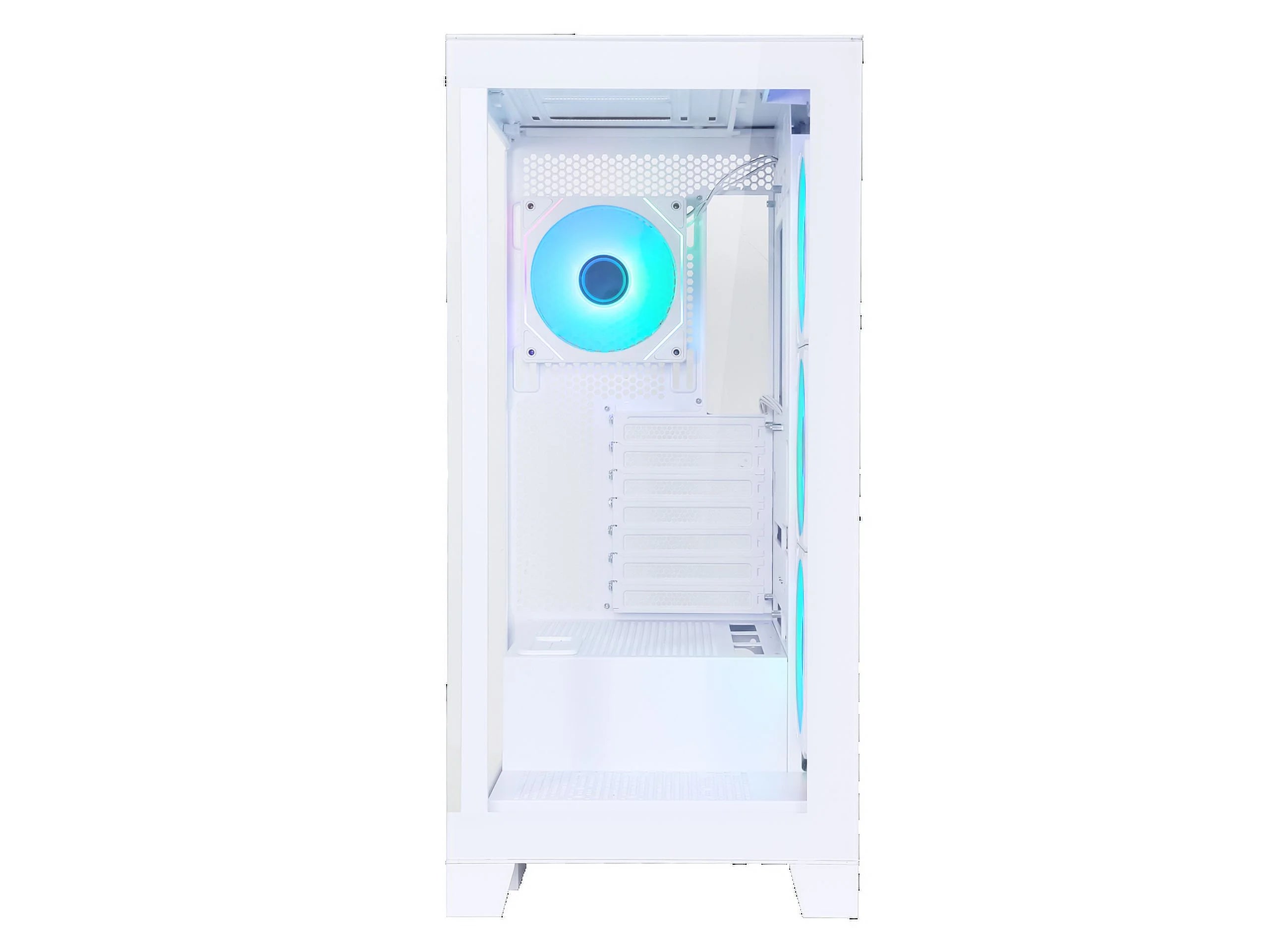 Sama Neview 2351 White Dual USB3.0 Type C Tempered Glass ATX Mid Tower Gaming Computer Case W792597