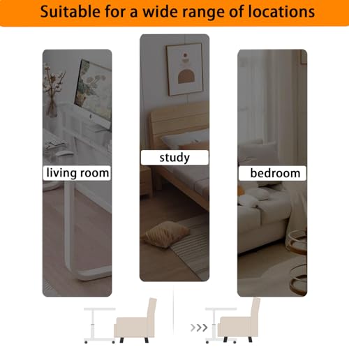 Adjustable Overbed Table with Tilting Panel for Small Spaces k7p