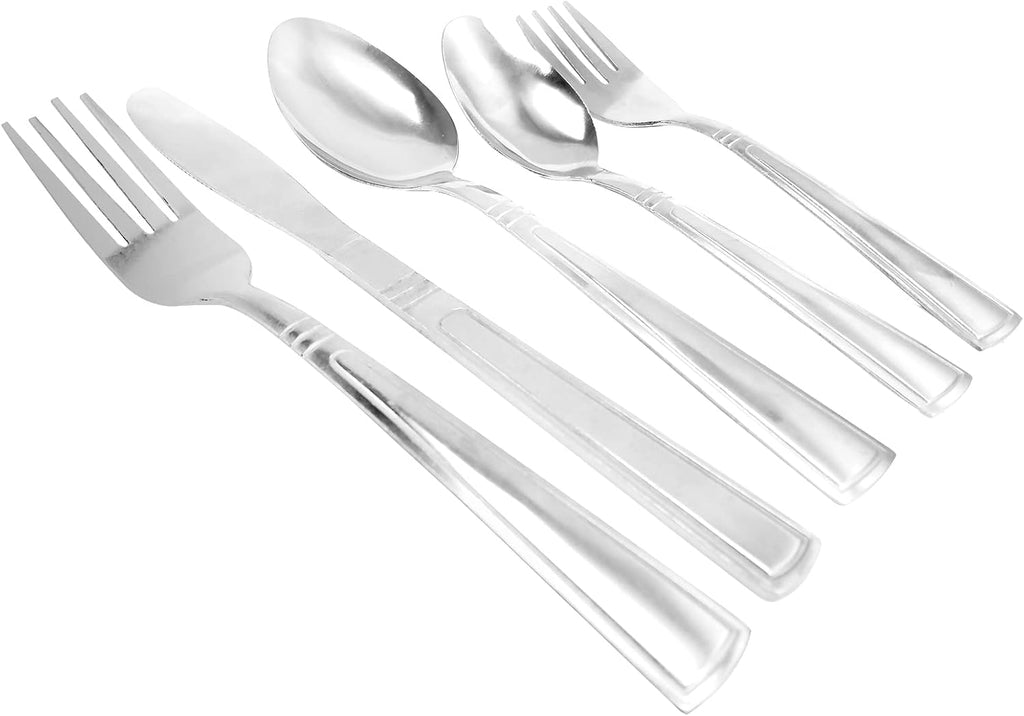 Gibson Home Flatware 24 Piece Set Silver C489868