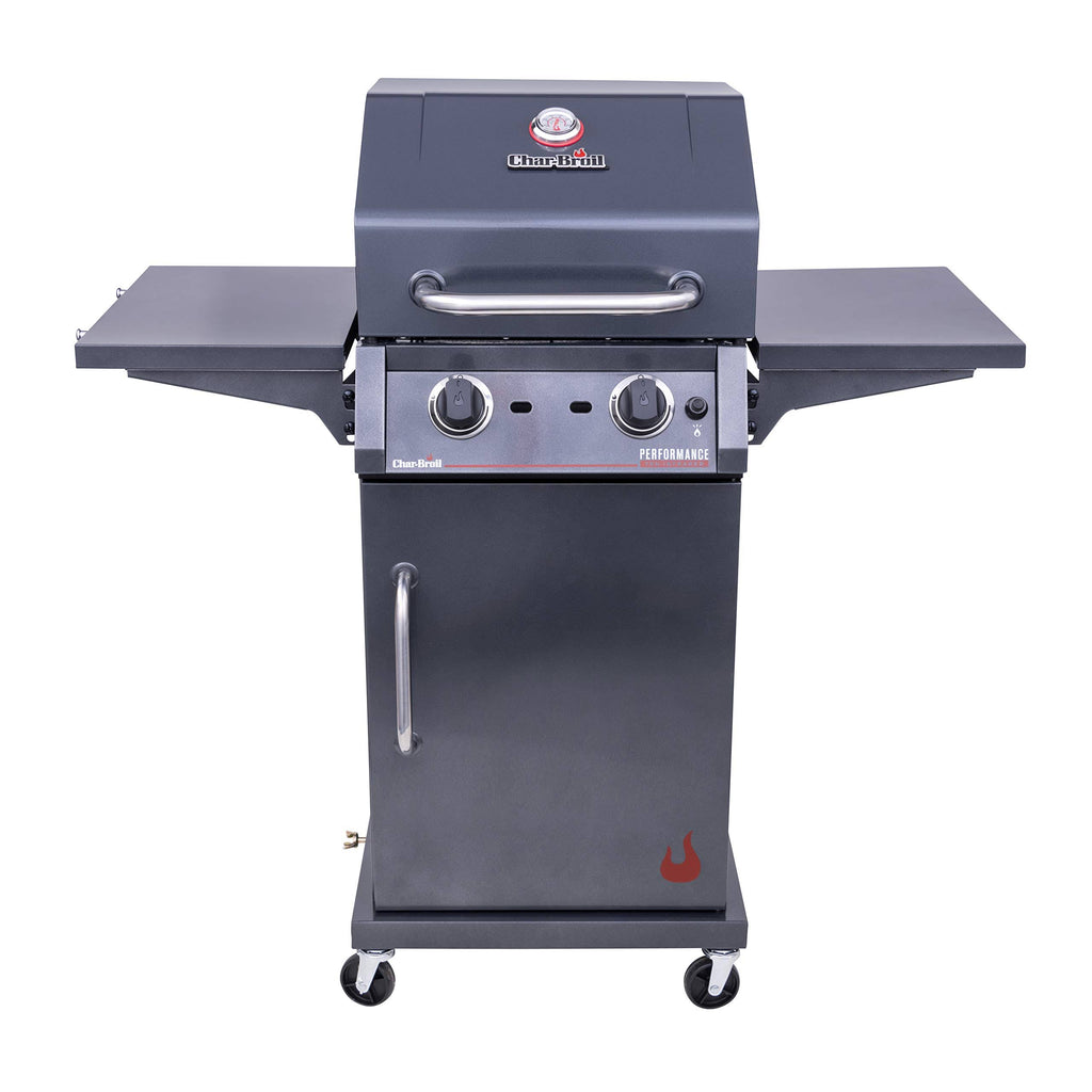 Char-Broil 463655621 Performance TRU-Infrared 2-Burner Cabinet Style Liquid Propane GAS Grill, Metallic Gray