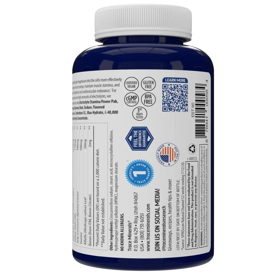 Trace Minerals Electrolyte Stamina Tablets, Sugar Free, 300 Count E1156