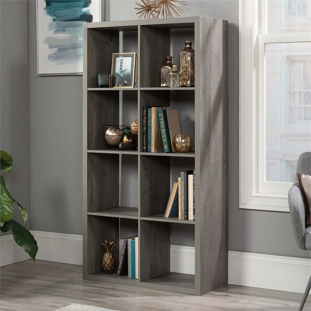 Sauder 8-Cube Organizer Storage Bookshelf, Mystic Oak Q9385