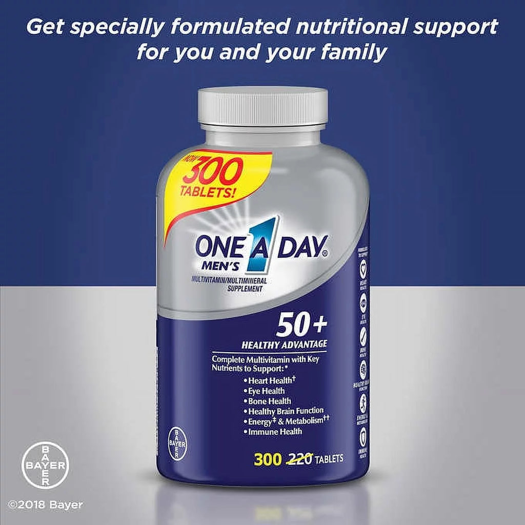 One A Day Men's 50+ Healthy Advantage Multivitamin 300 Tablets I929130