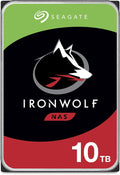 Seagate IronWolf 10TB NAS Internal Hard Drive HDD – CMR 3.5 Inch SATA 6Gb/s 7200 RPM 256MB Cache for RAID Network Attached Storage, with Rescue Service (ST10000VN0008) (Renewed)