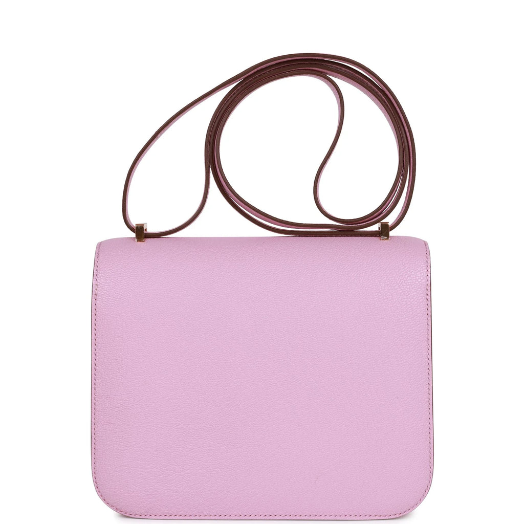 Mauve Sylvestre Crossbody Bag 18 Rose Gold Hardware k7