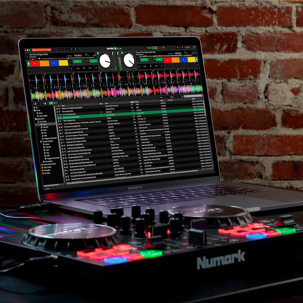 DJ Controller Set with Built-In Lights and Mixer k7