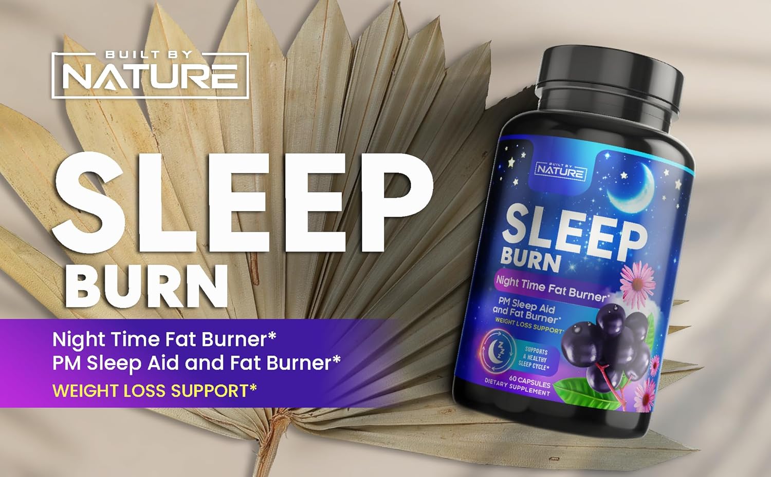 Night Time Fat Burner Sleep Support Capsules q7