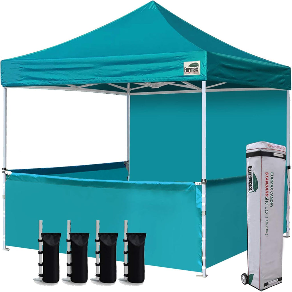 10x10 Pop-up Canopy Tent with Sidewalls and Roller Bag q7k