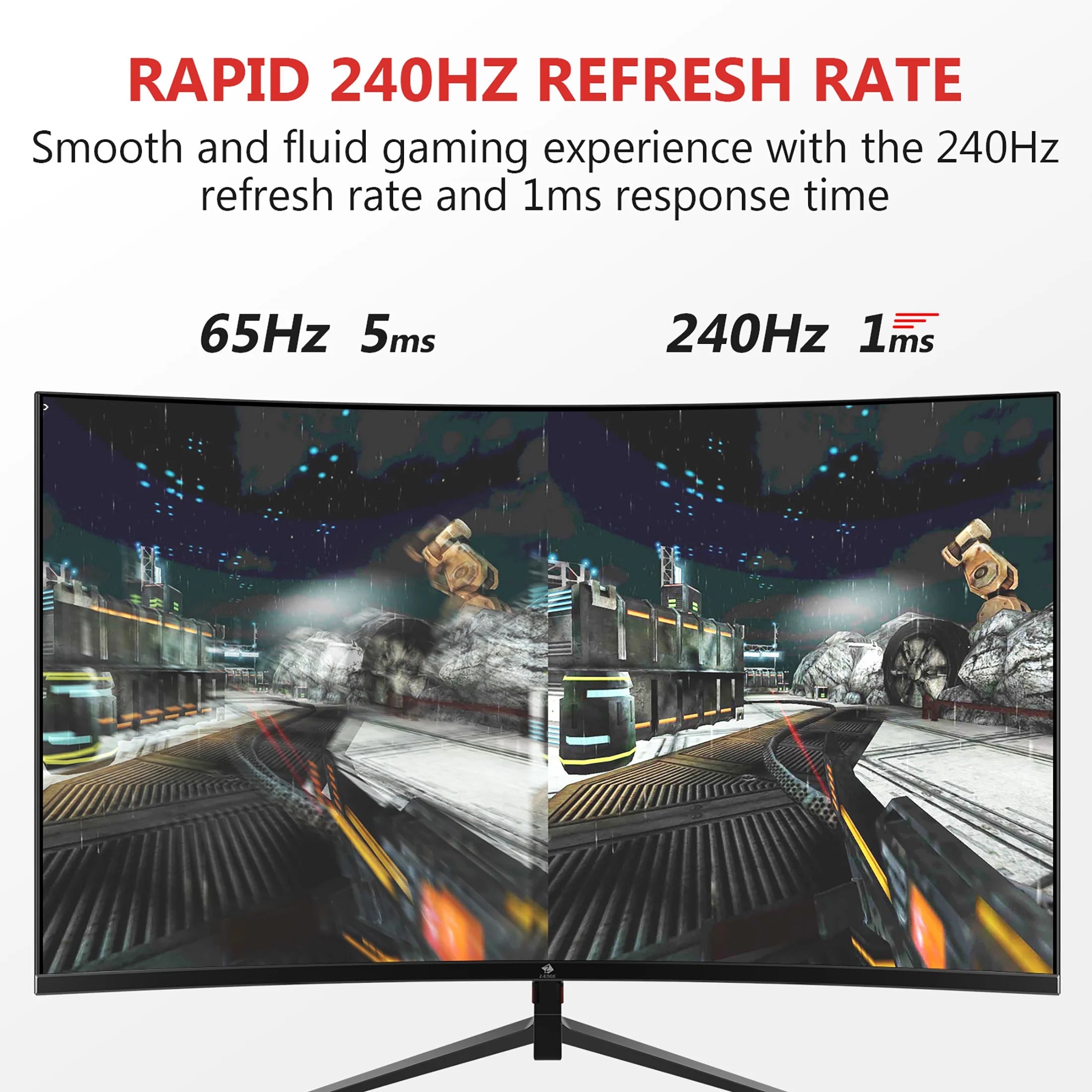 Z-EDGE UG27P 27-Inch Curved Gaming Monitor 240Hz 1ms Full HD V735