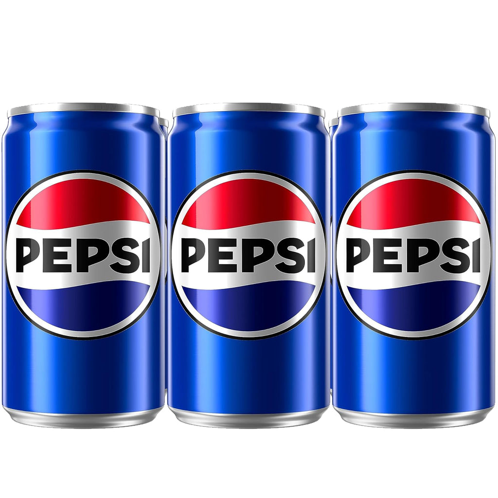 Pepsi Cola Soda Pop, 7.5oz Mini Cans (6 Pack)