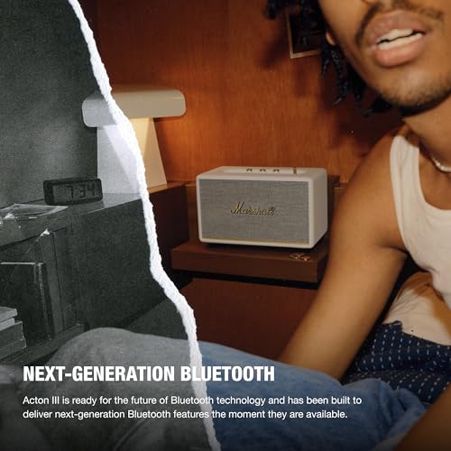 Marshall Acton III Bluetooth Home Speaker, Cream Q25925