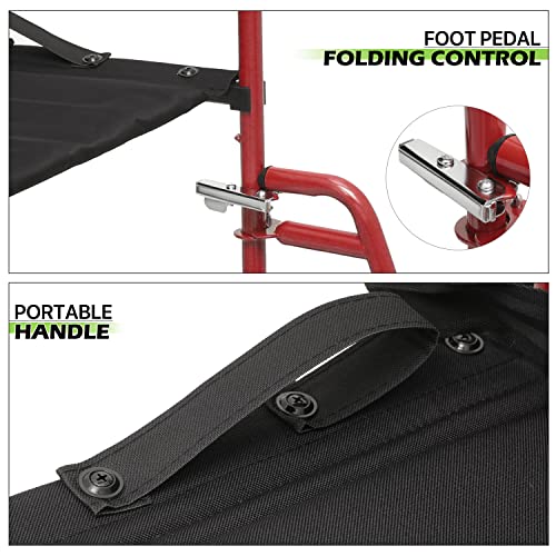 Wheelchair for Adults Foldable Lightweight 16 Inch Seat k7p