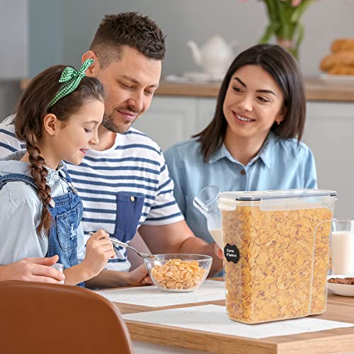 Lifewit 5.5L Cereal Containers with Flip-Top Lids, 4pcs Airtight Food Storage Canister Set D8796