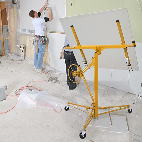 Drywall Lift Panel Hoisting Jack with Rolling Caster Wheels x7k
