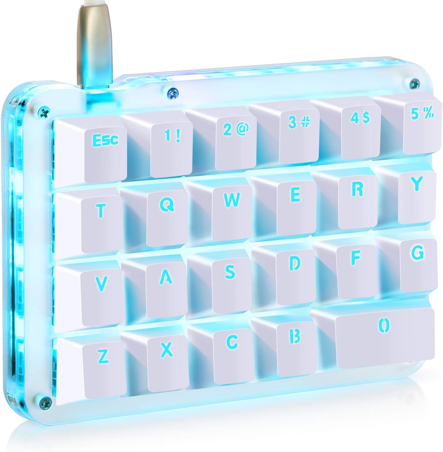 Macro Mechanical Keyboard RGB Backlit 23 Keys Red Switches k7