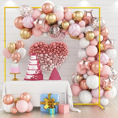 Wedding Arch Stand for Ceremony Backdrop Frame 6.6FT Gold k7