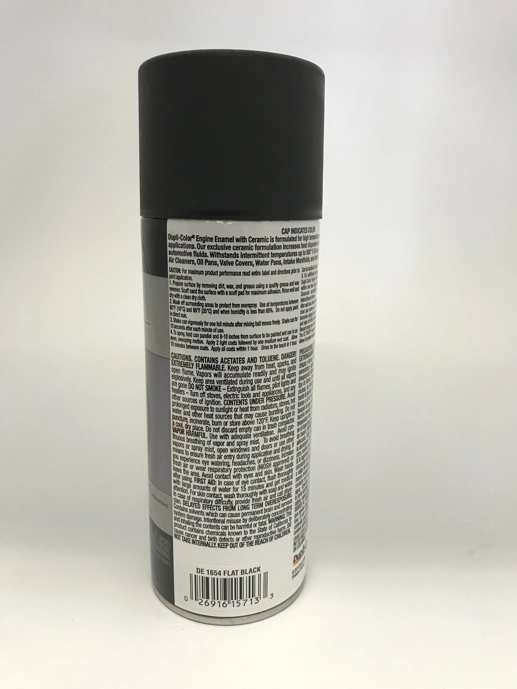 Engine Enamel Paint Flat Black 12oz Aerosol k7