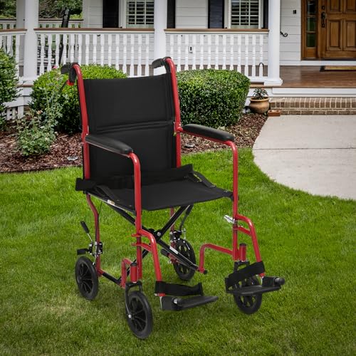 Wheelchair for Adults Foldable Lightweight 16 Inch Seat k7p