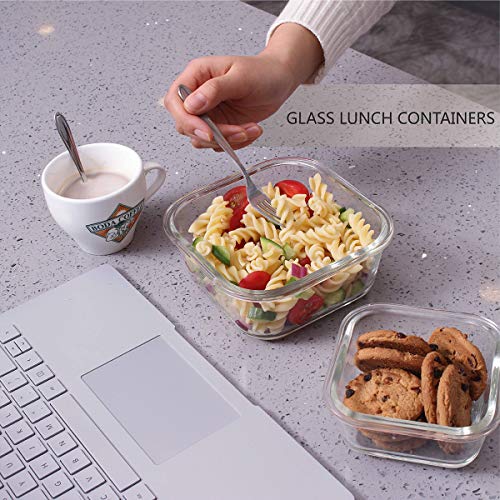 Glass Food Storage Containers with Lids, 18 Piece, BPA Free & Leak Proof E7081