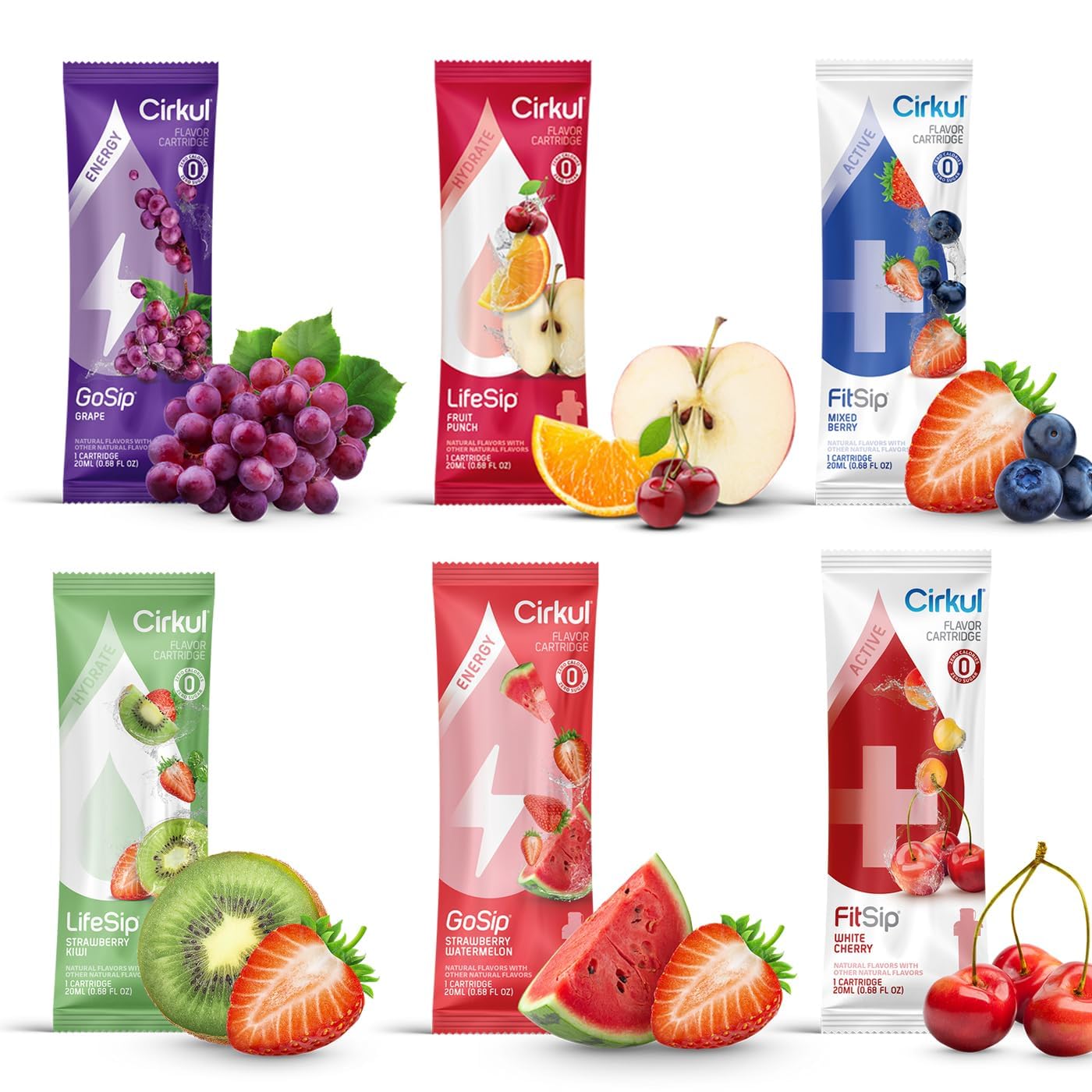 Cirkul Flavors Tasters Choice Variety Pack (6 Cartridges) T225