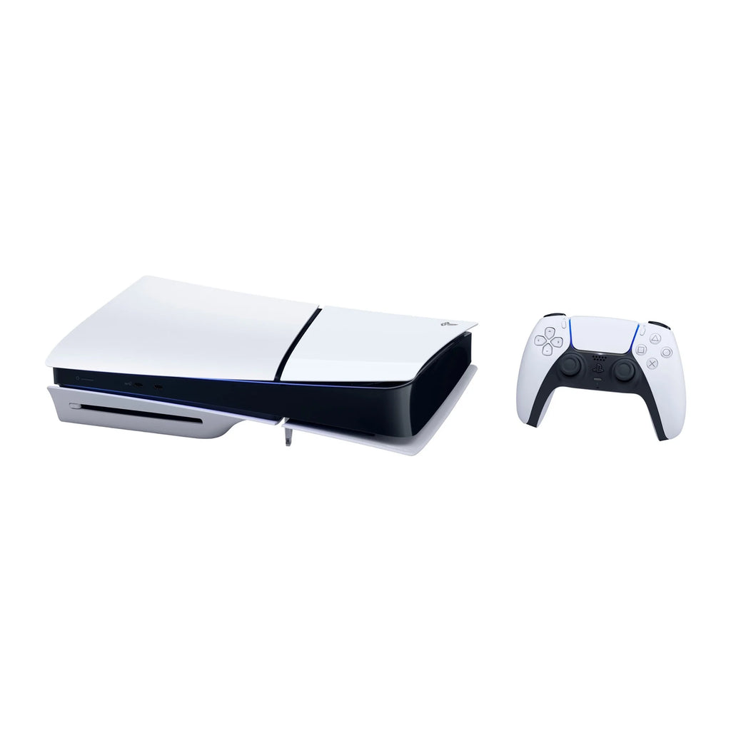 PS5 Slim Disc Edition 1TB Console with Spider-Man 2 Bundle and Two Controllers a7