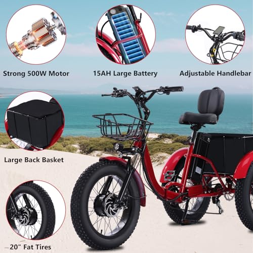 Electric Tricycle 3 Wheel Bike for Adults a7