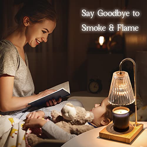 Candle Warmer Lamp with 2 Bulbs, Dimmable Wax Melt Warmer for Home Decor k7m