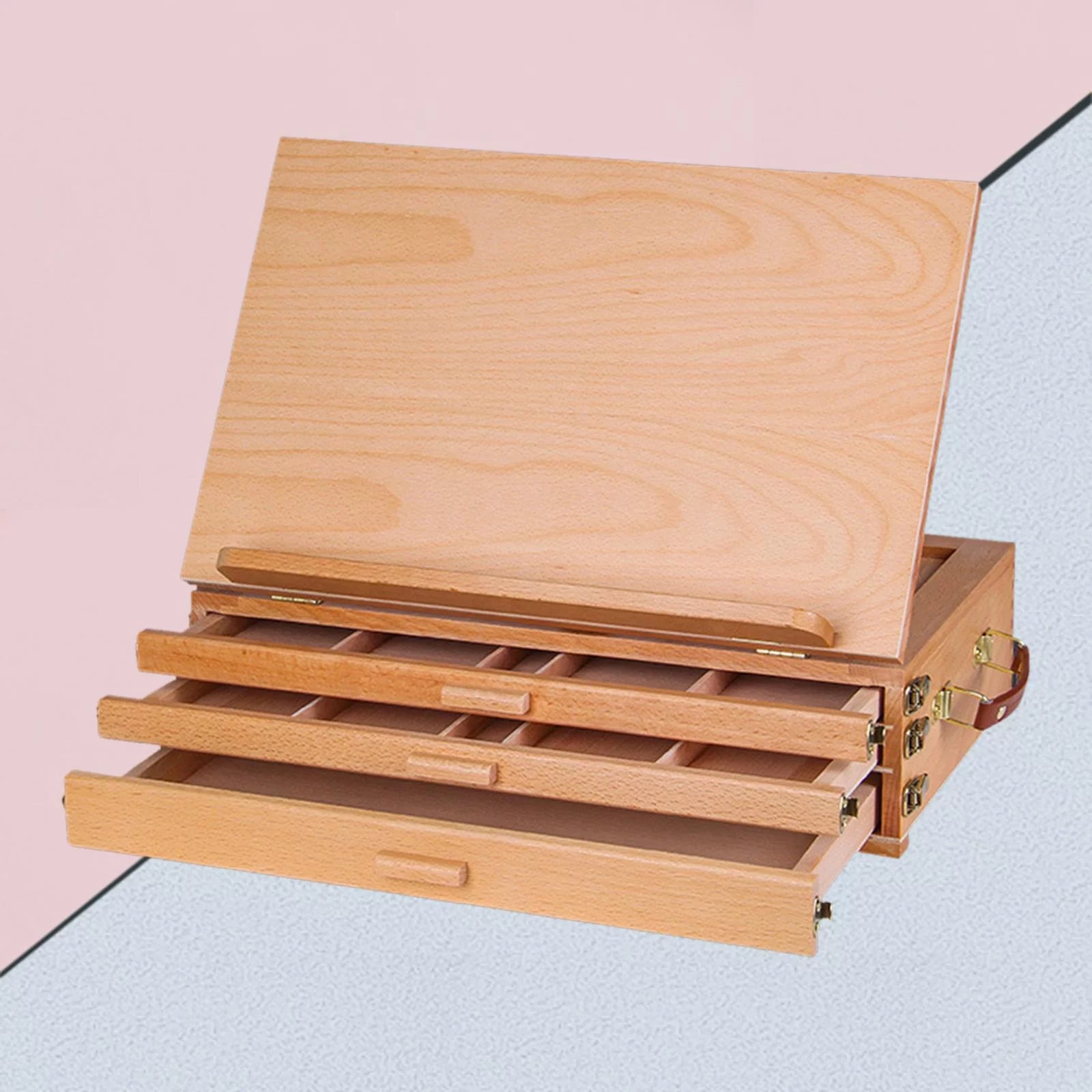 Wood Adjustable Drawing Table Desk Easel 40x27CM B605136