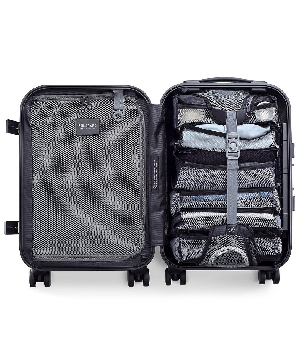Carry-On Spinner Suitcase Blue k7