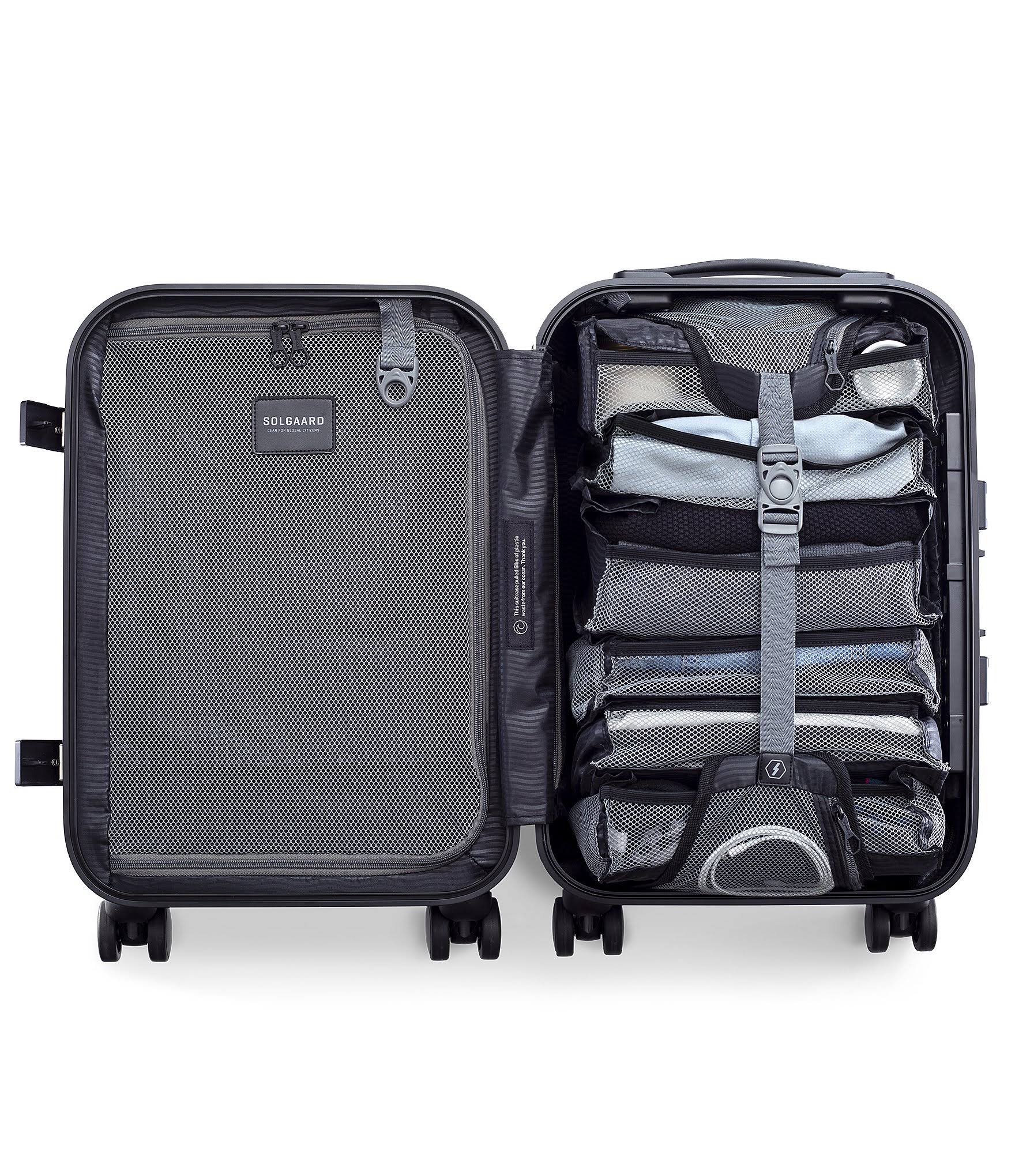Carry-On Spinner Suitcase Blue k7