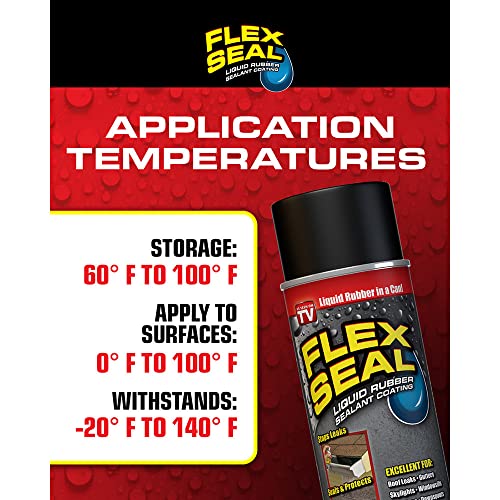 Flex Seal MAX 17 oz Black Waterproof Rubber Spray Sealant Coating O607
