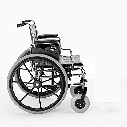Manual Folding Wheelchair 22 Inch Seat Desk Arms q7