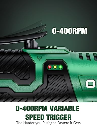 KIMO Cordless Electric Ratchet Wrench Set, 12V, 3/8" with Charger and 2 Batteries M134