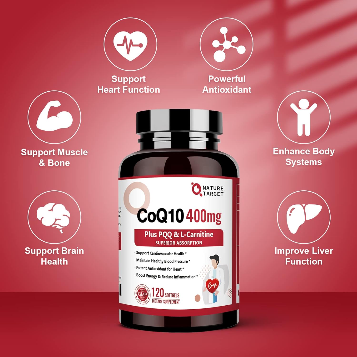 CoQ10 400mg with PQQ, Omega-3s & L-Carnitine, High Absorption, 120 Servings a7