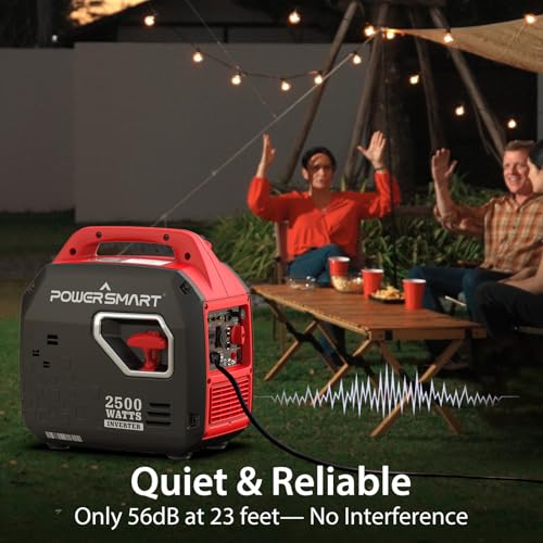 Portable Inverter Generator 2500-Watt Quiet Camping k7x