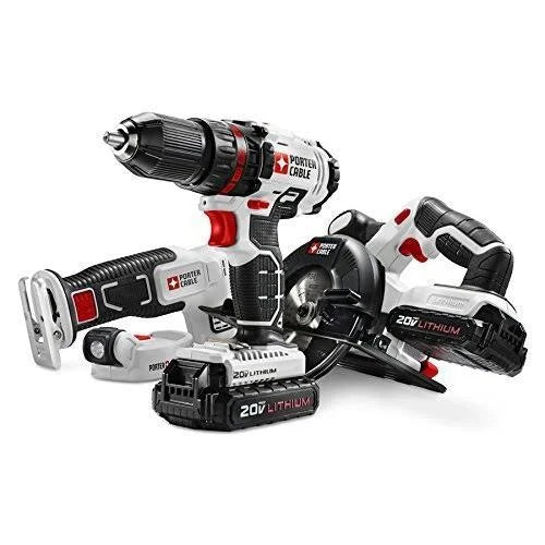 Cordless Drill Combo Kit Power Tool 4-Tool a7