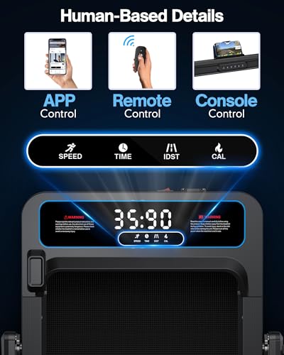 Walking Pad Treadmill 2 in 1 Voice Control 300lbs Capacity a7