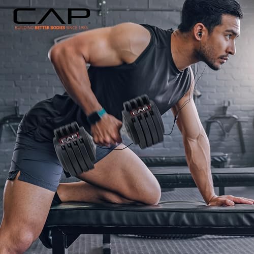 CAP Barbell ADJUSTABELL Adjustable Round Dumbbell Weights G67342