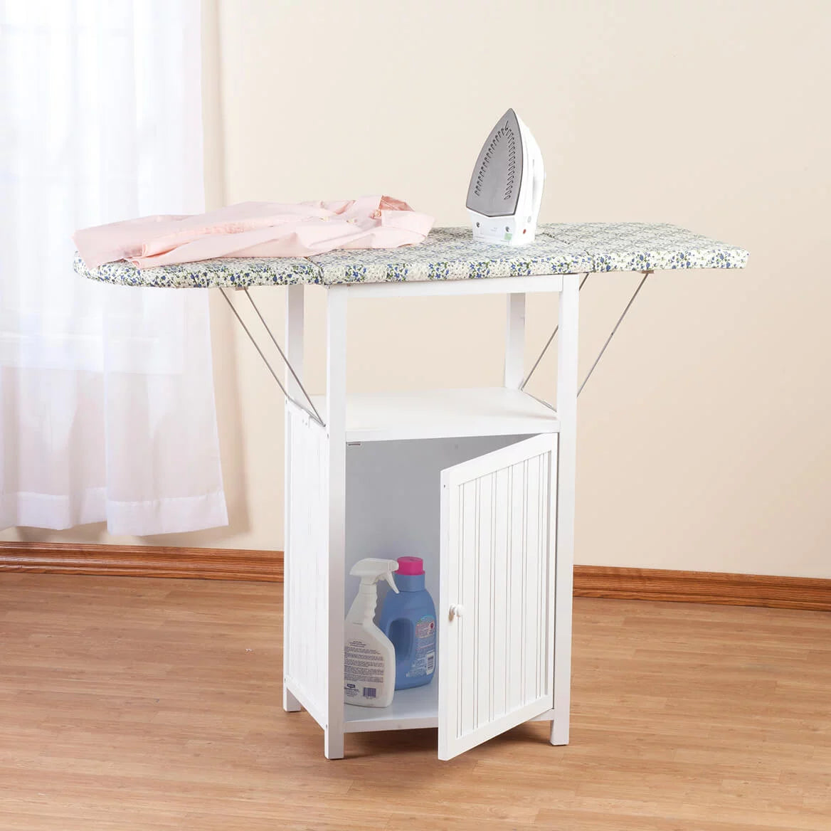 Ironing Board with Storage Cabinet White k7m