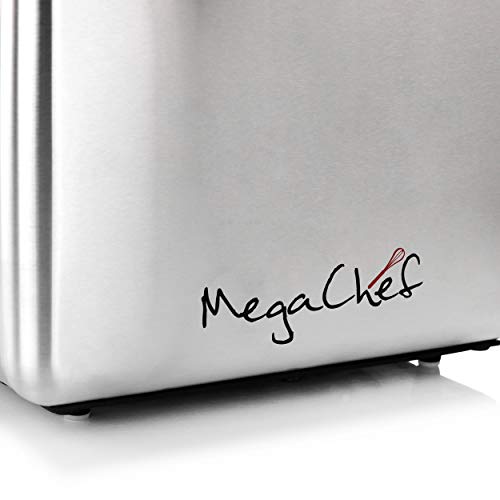 Megachef 4 Slice Toaster Stainless Steel Red G609340
