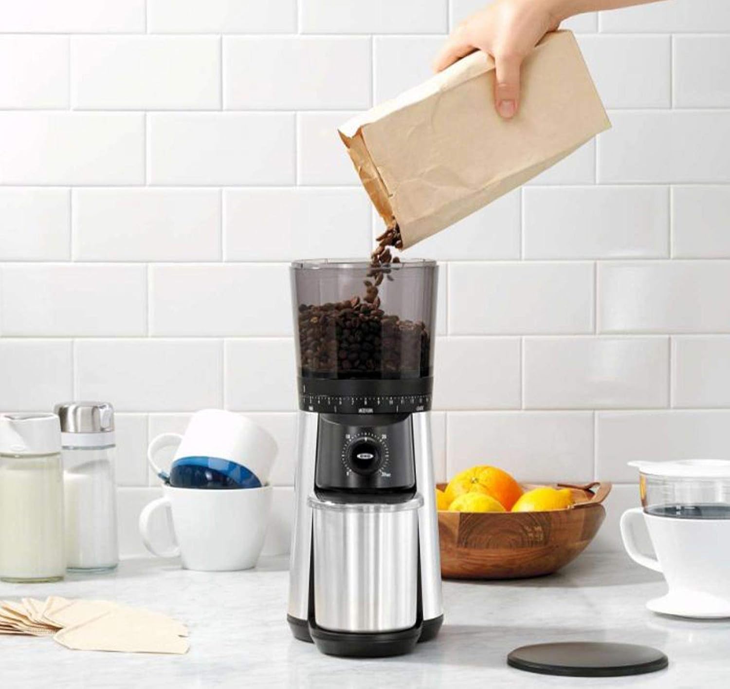 OXO BREW 9 Cup Programmable Coffee Maker with Conical Burr Grinder - Stainless Steel/Black G500956