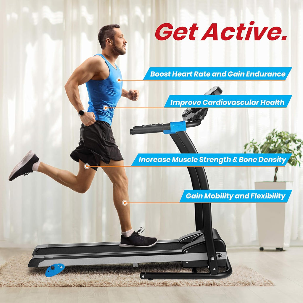 Treadmill Folding Electric 2.5 HP Indoor Running Machine k7p