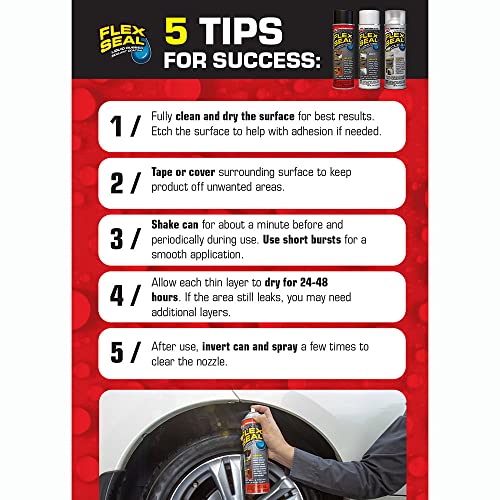 Flex Seal MAX 17 oz Black Waterproof Rubber Spray Sealant Coating O607
