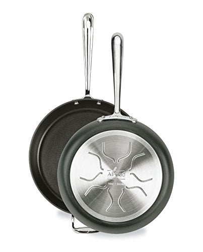 All-Clad HA1 Hard Anodized Nonstick 2 Piece Fry Pan Set 10 & 12 Inch with Glass Lids K80720
