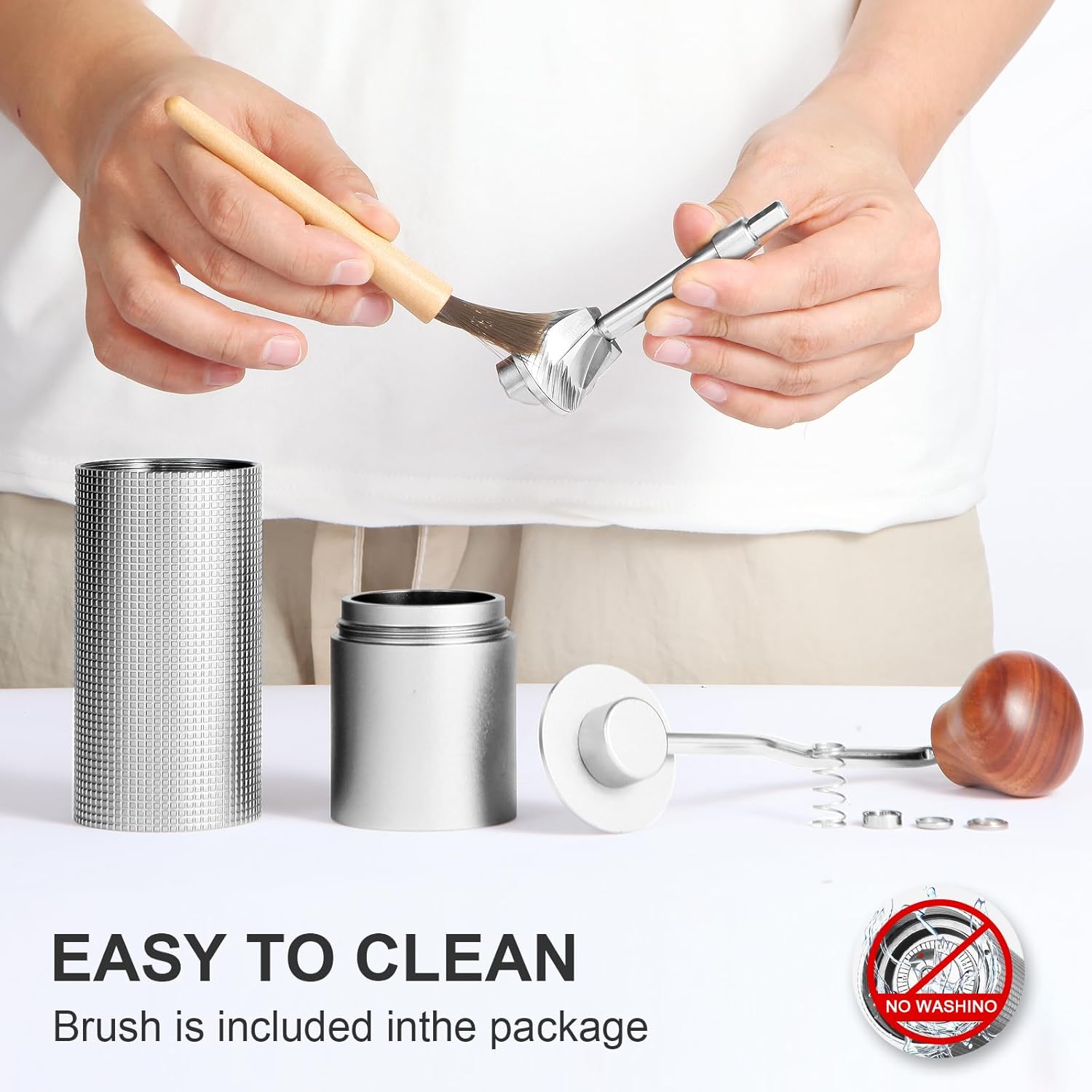 Manual Coffee Grinder with Stainless Steel Conical Burr Z647