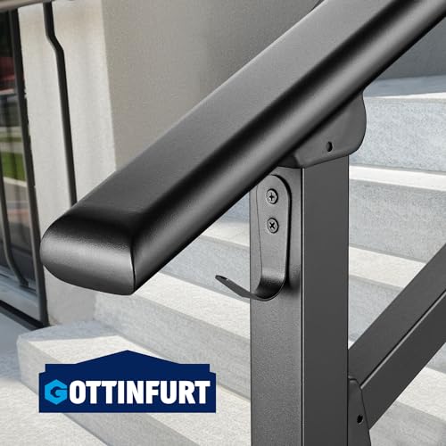 Outdoor Step Handrail 3-Step Porch Railing with Hook Kit a7