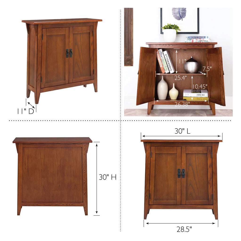 Leick Home Mission Foyer Cabinet Hall Stand Solid Wood A638861