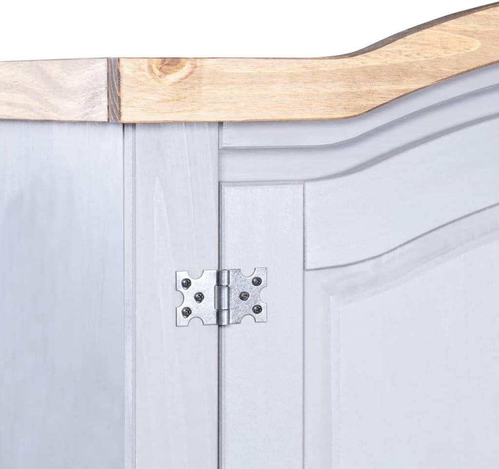 Corona Range 2 Door Wardrobe Grey Mexican Pine W2426